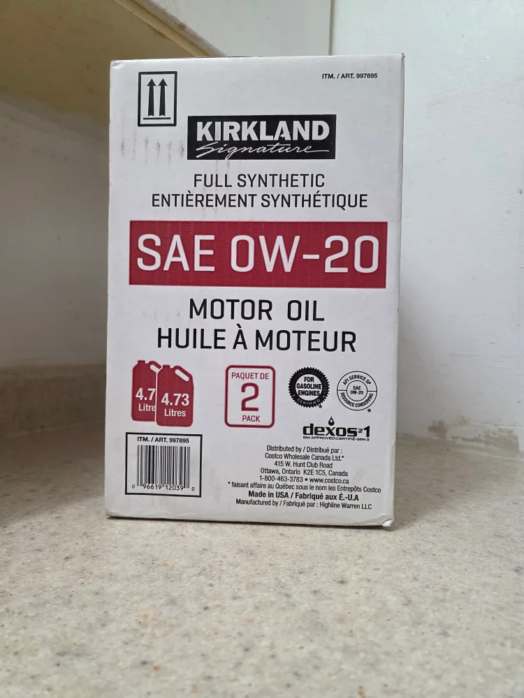 Kirkland Signature SAE 0W-20 Motor Oil image indicator(2)
