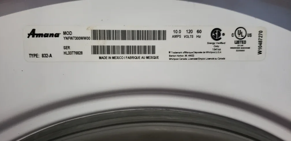 Amana YNFW7300WW00 Washing Machine image indicator(3)