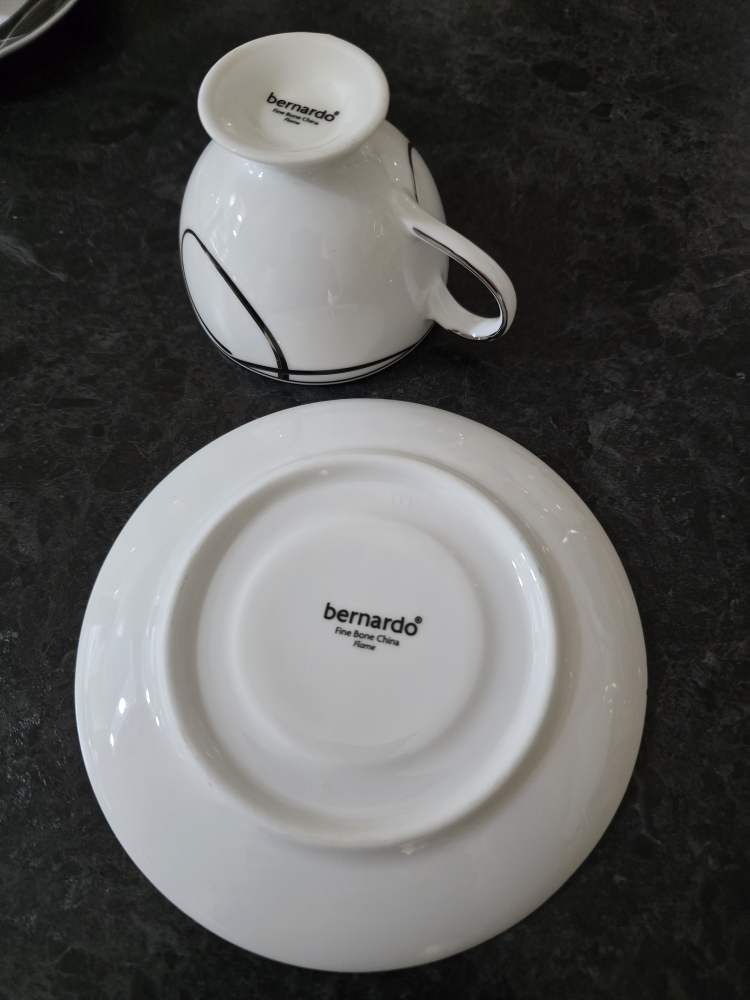 Bernardo Fine Bone China Flame EXPRESSO Cup and Saucer Set - photo 4