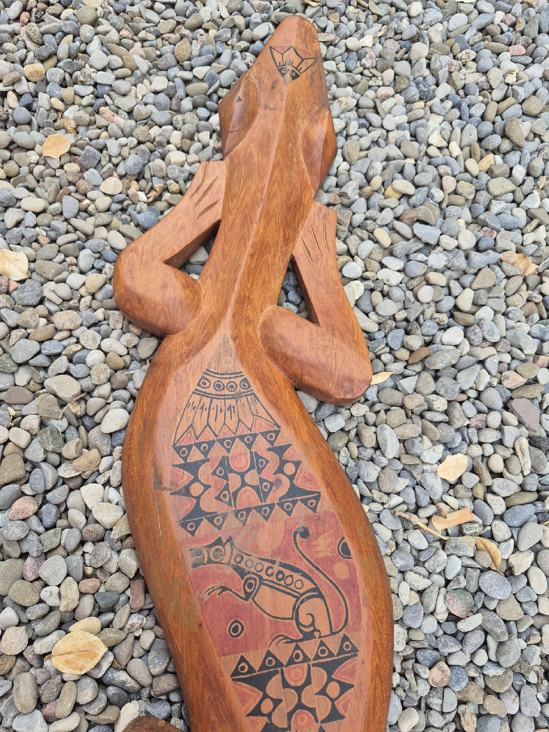 Wooden Carved Lizard - photo 2