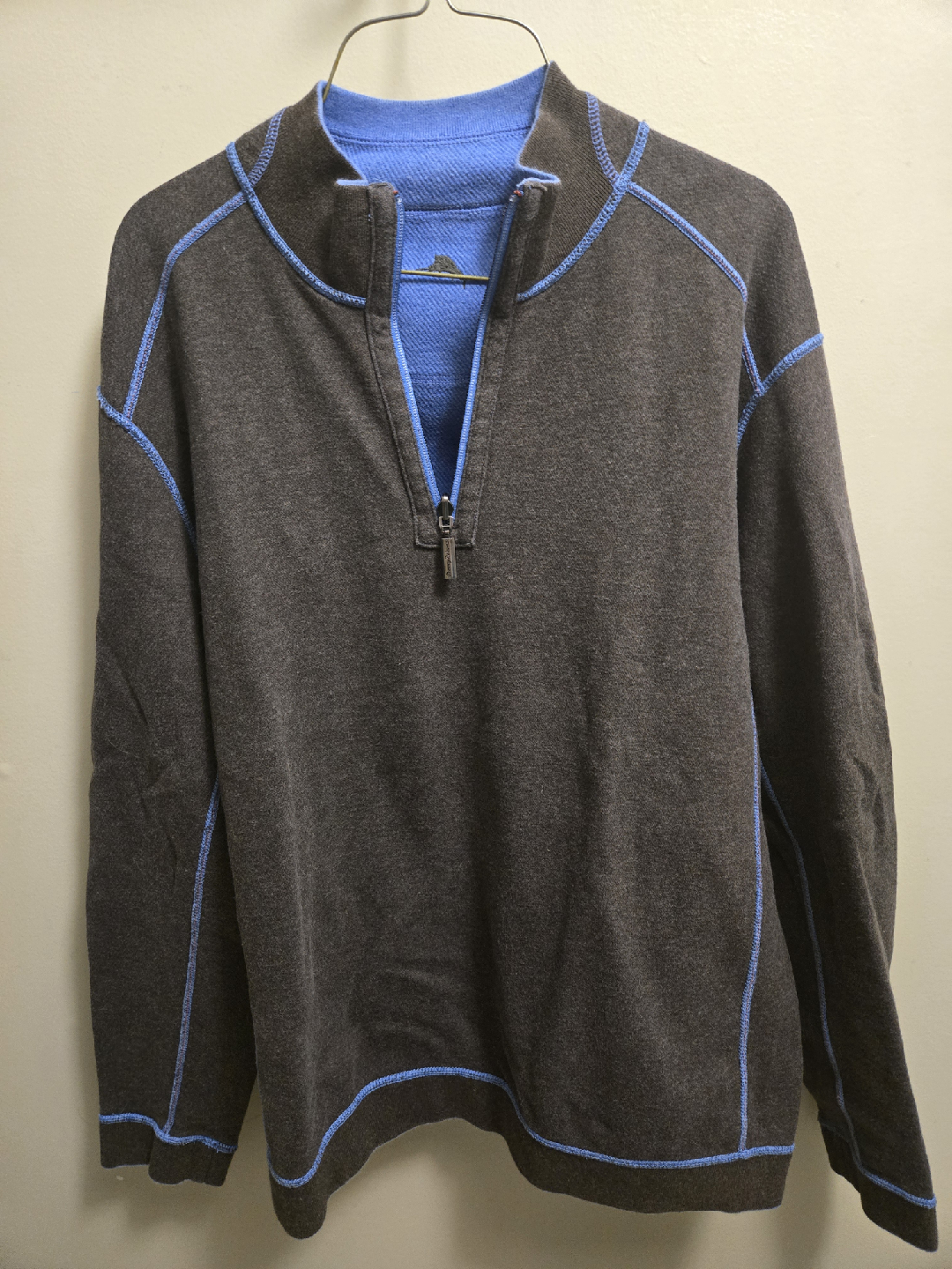 Tommy Bahama 1/2 Zip Pullover - Grey