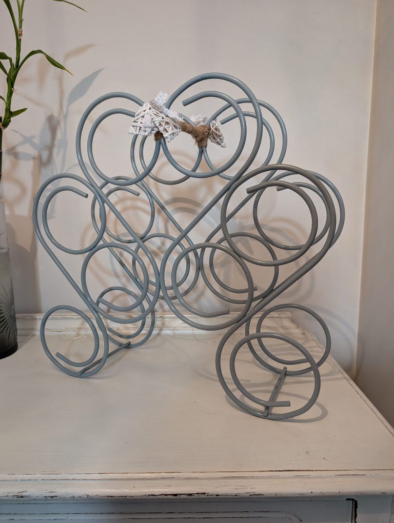 Grey Metal Wine Rack - photo 4