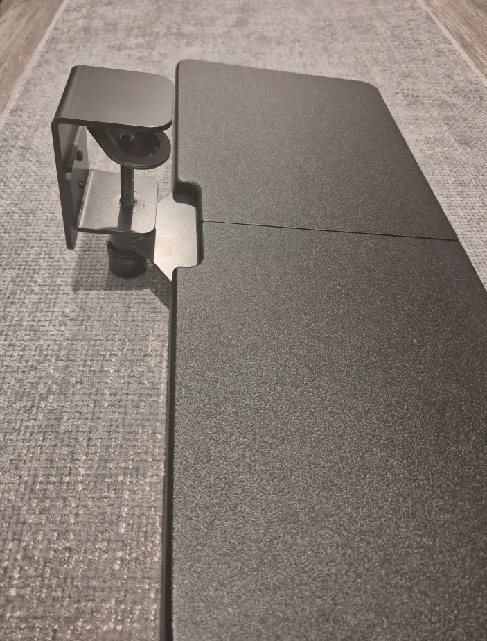 Large Under Desk 360° Rotatable Computer Tray 23"x10" image indicator(5)