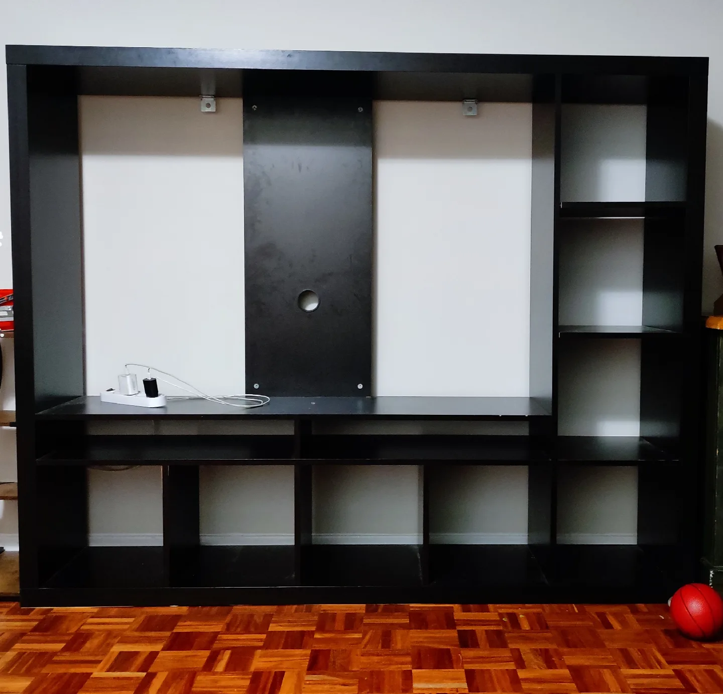 Large Black TV Stand/Entertainment Unit thumbnail