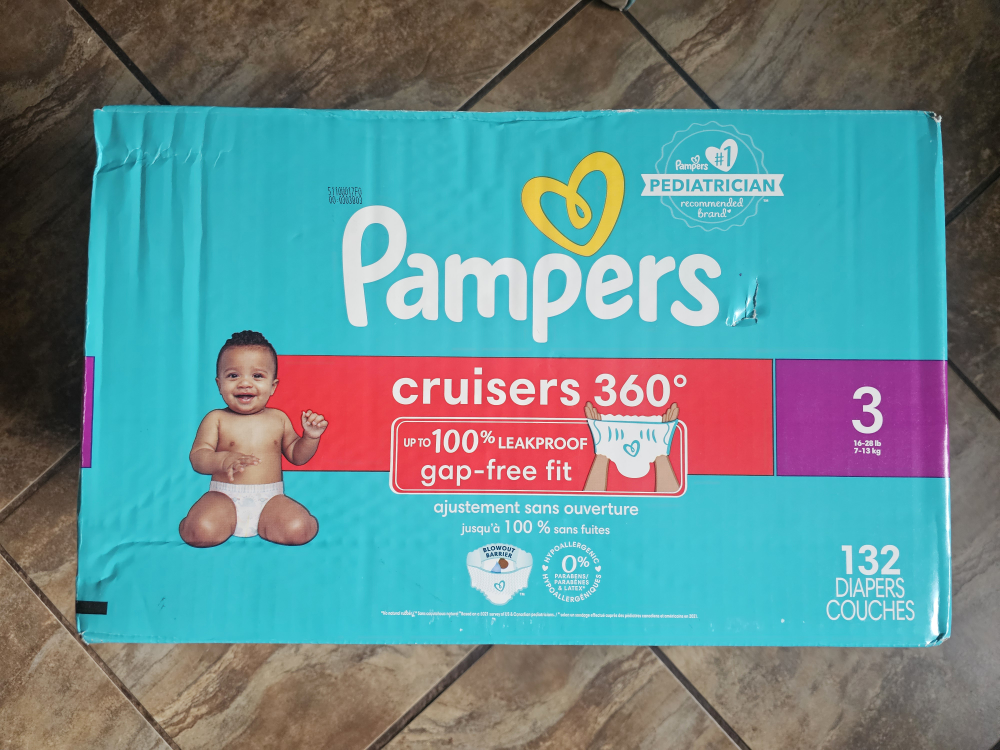 Pampers Cruisers 360° Size 3 Diapers (132 Count)
