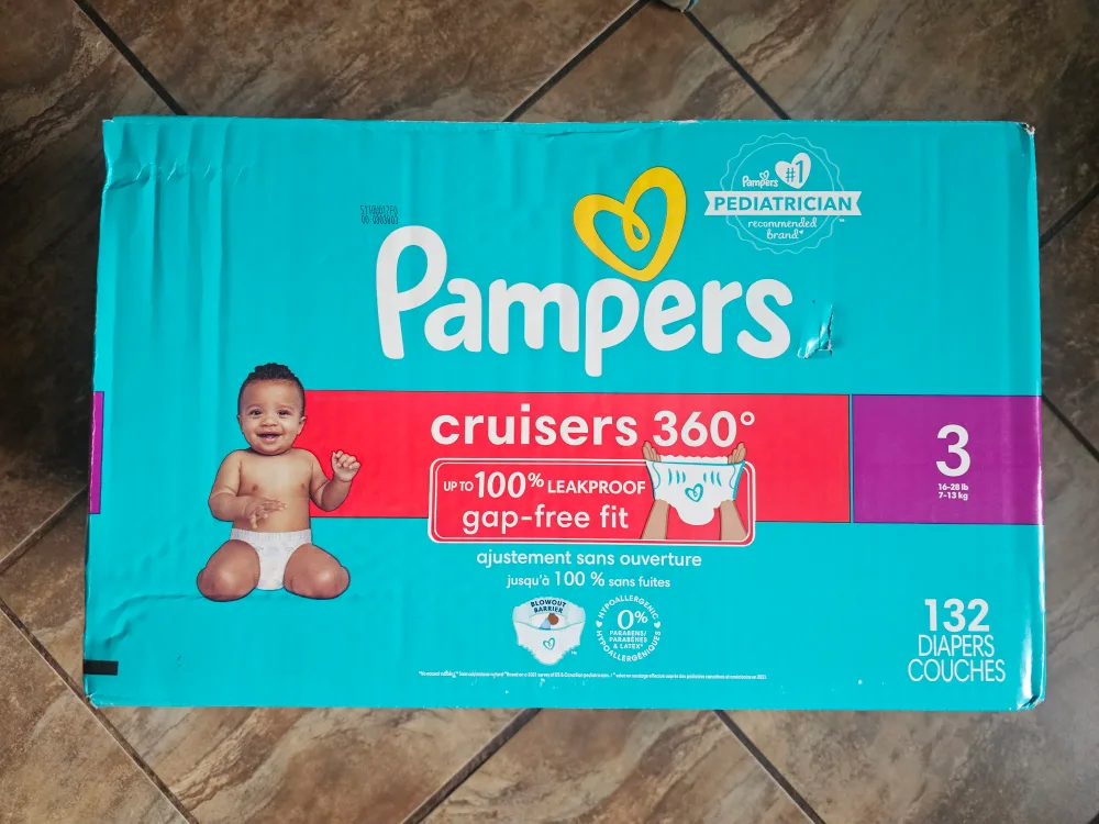 Pampers Cruisers 360° Size 3 Diapers (132 Count) thumbnail