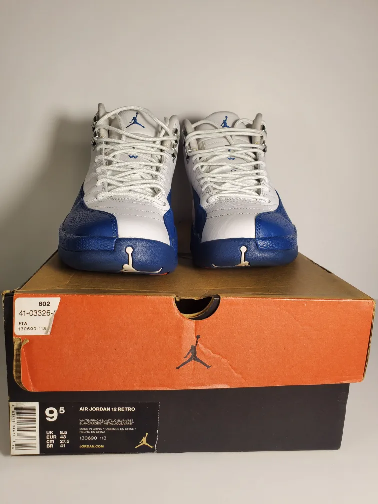 Men’s Jordan 12 Retro French Blue 130690-113 Size 9.5 image indicator(2)