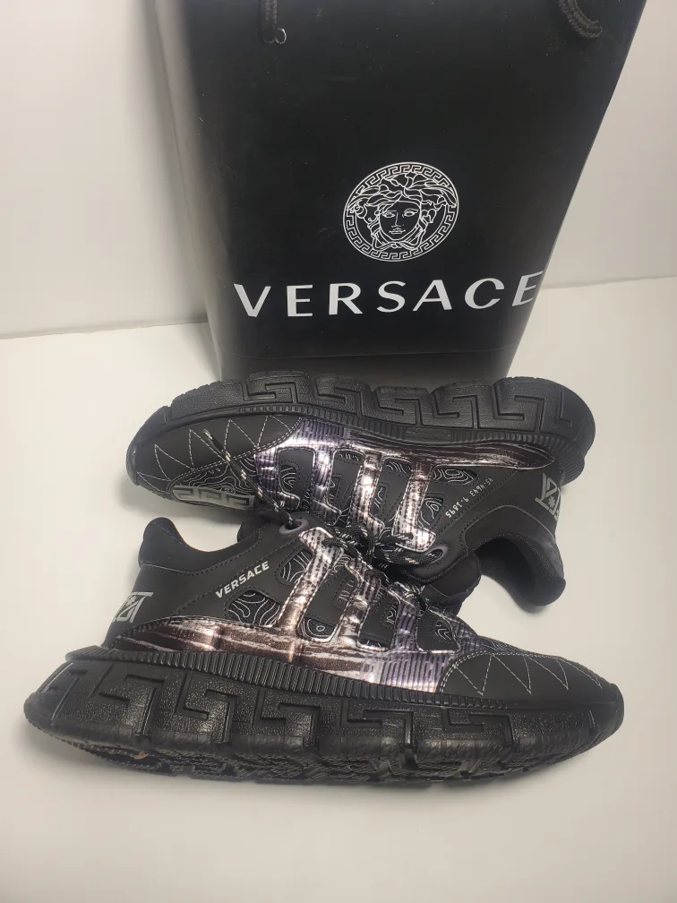 Men’s Versace Trigreca Sneakers BSYF037B Size 43/10 image indicator(5)