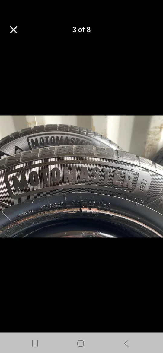 Set of 4 MOTOMASTER winter tires rims (225 60 17) image indicator(3)