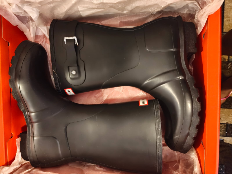Brand New Black Hunter Rain Boots - Size 9