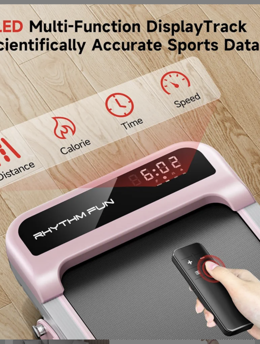 Walking Pad Treadmill M4138A – New! Pink color - photo 4