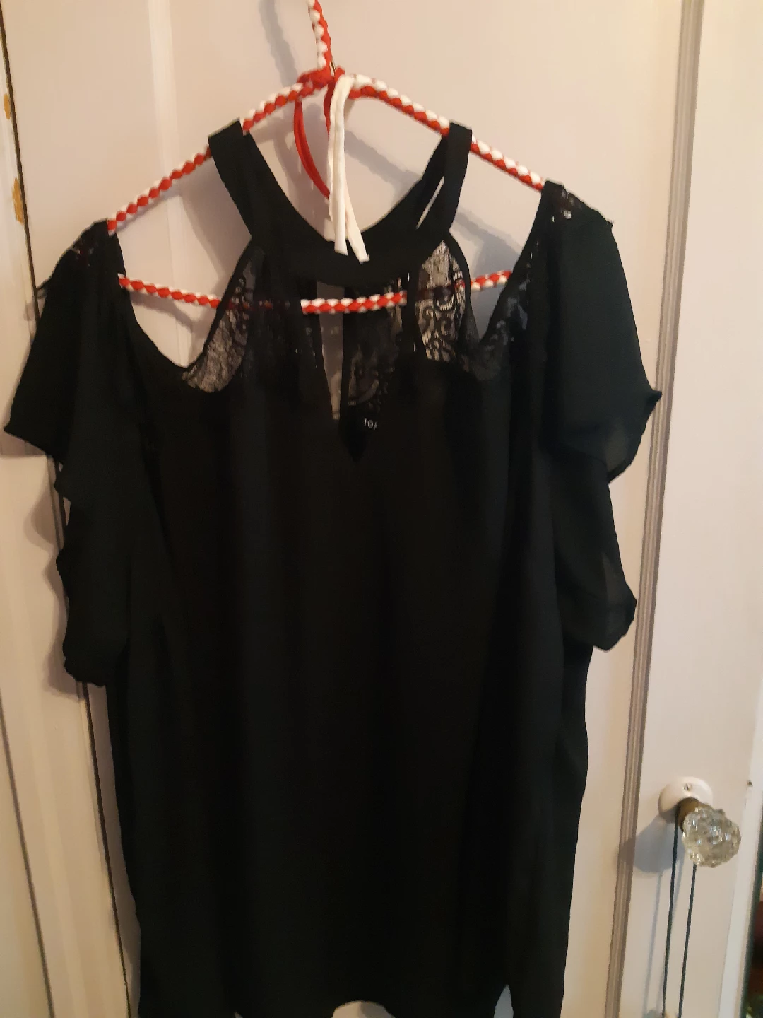 Torrid Black Lace Blouse - Size 4 - photo 3