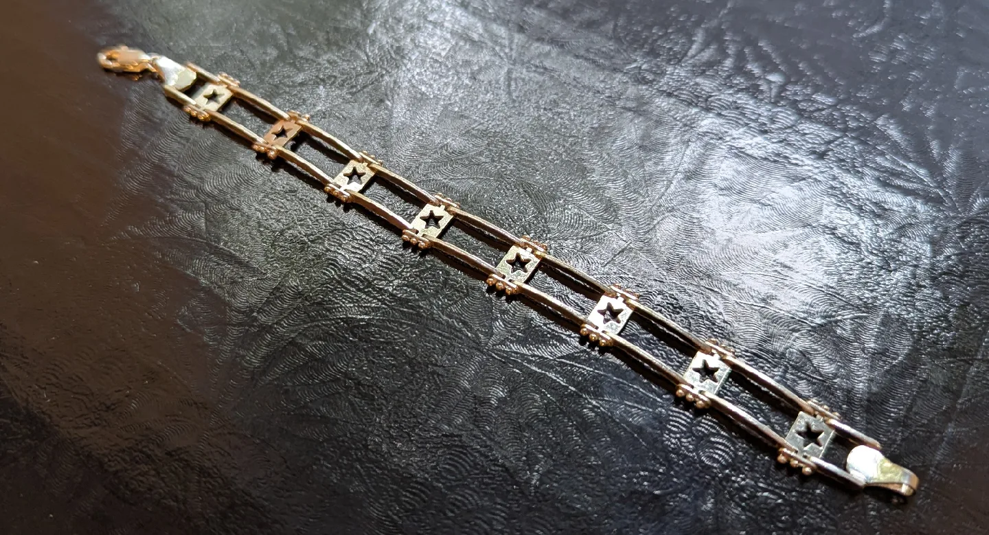 Sterling Silver Star Bracelet image indicator(4)