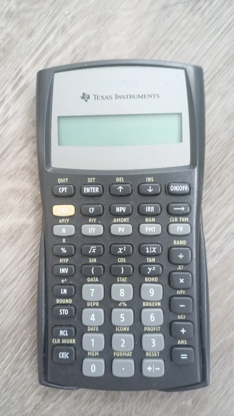 Texas Instruments BA II Plus Financial Calculator 🥕 thumbnail