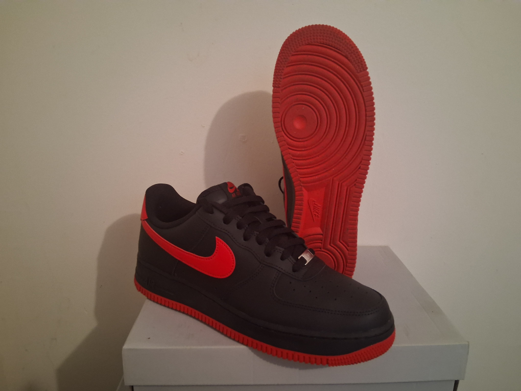 Air Force 1 Black Red Size 11 - photo 2