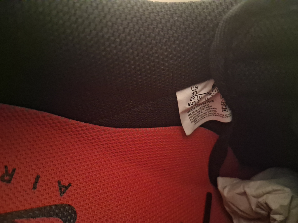 Air Force 1 Black Red Size 11 - photo 3