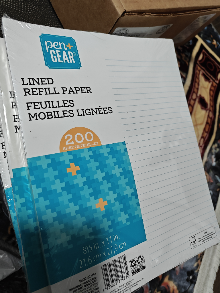 Pen+Gear Lined Refill Paper - 200 Sheets