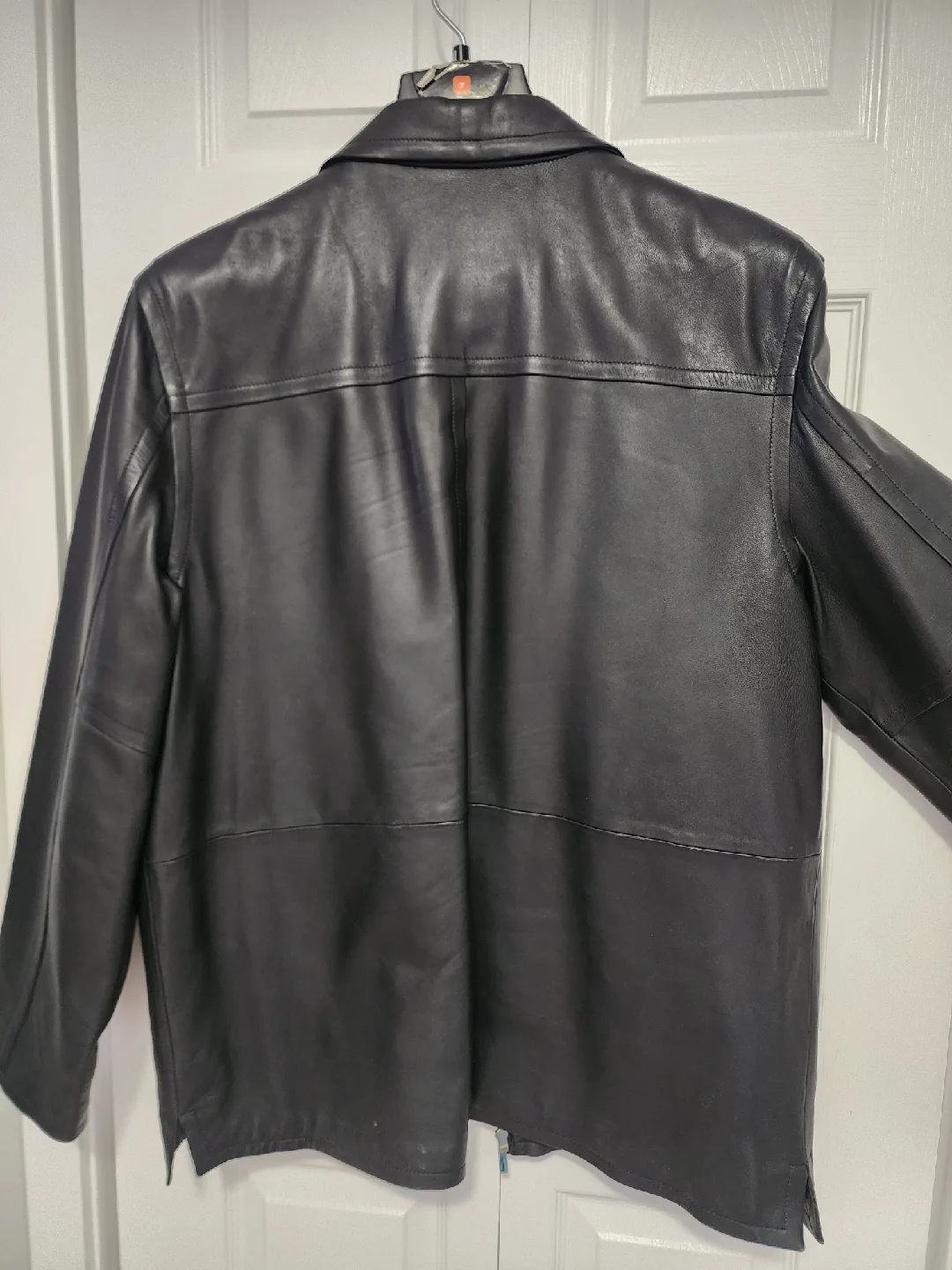 BLACK LEATHER JACKET - Gianna Lorenzi Black Leather Jacket - XL image indicator(3)