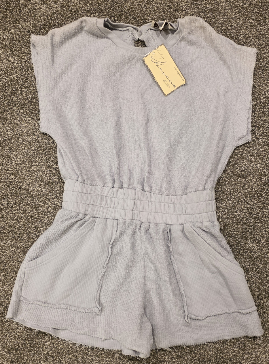 Vintage Havana Blue Terry Romper - Size Small - NEW!