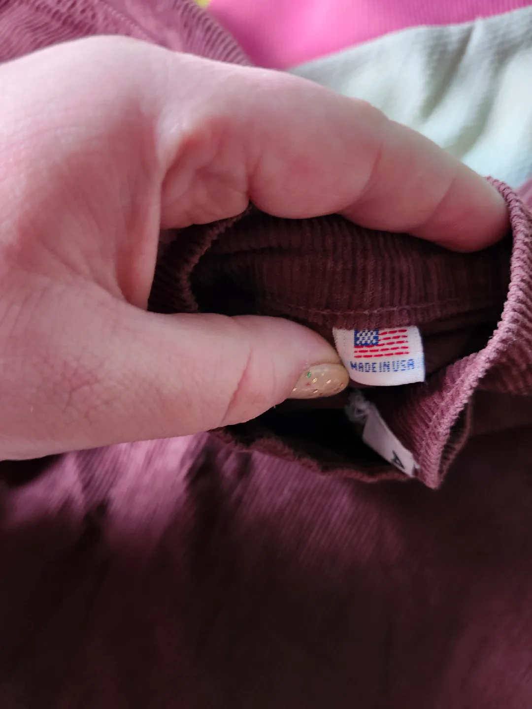 American Apparel burgundy corduroy circle skirt image indicator(5)