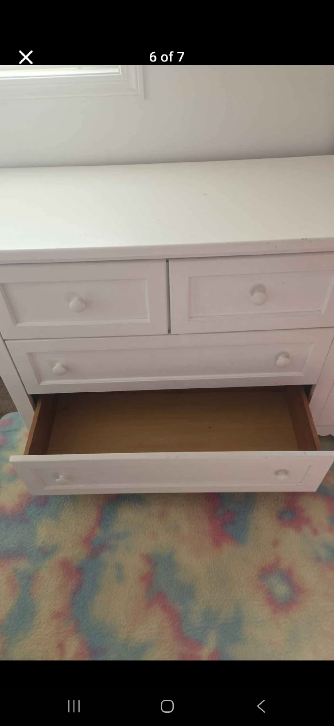 Kids White Dresser & Mirror - photo 5