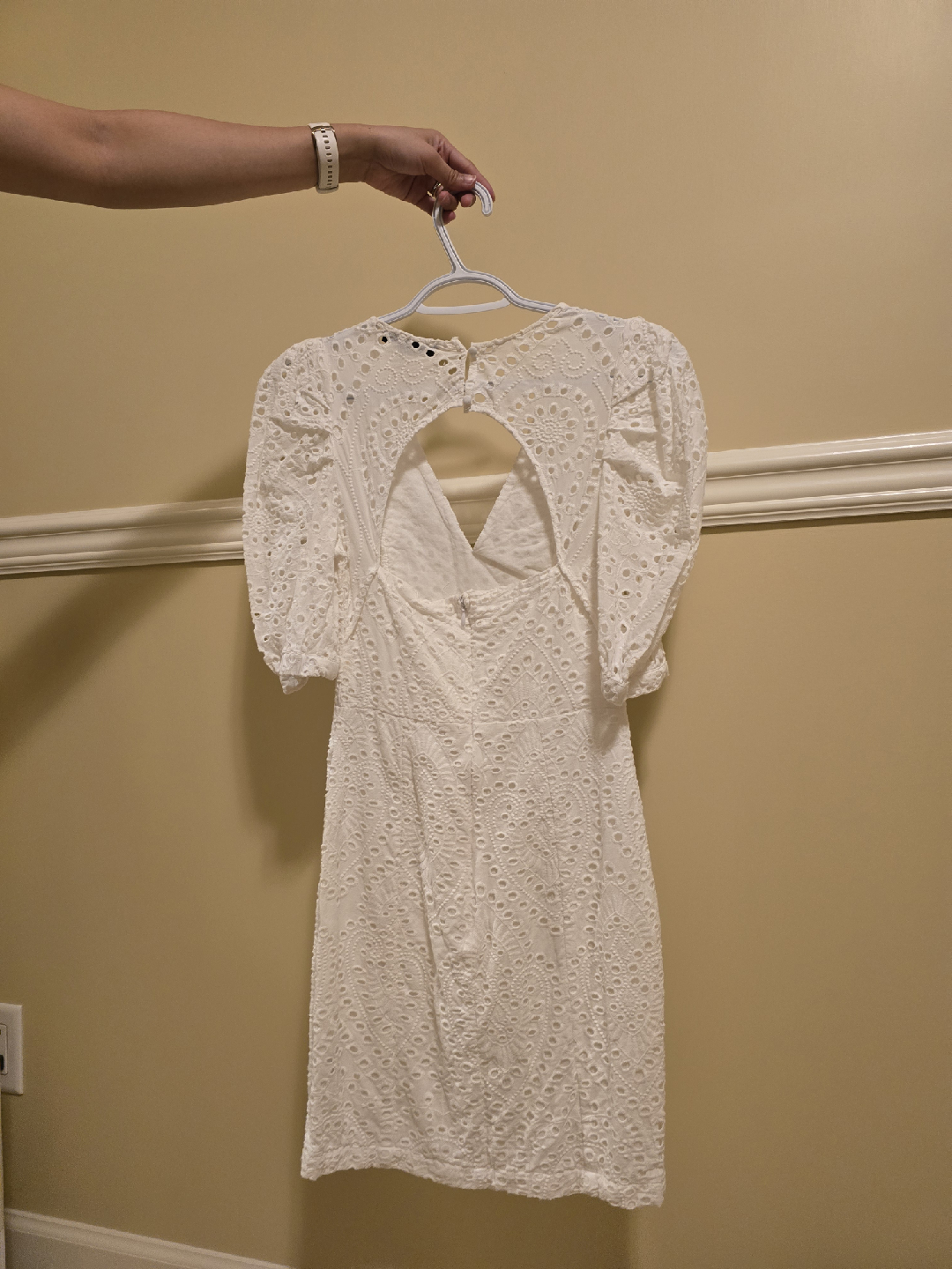 Shein White Lace Mini Dress