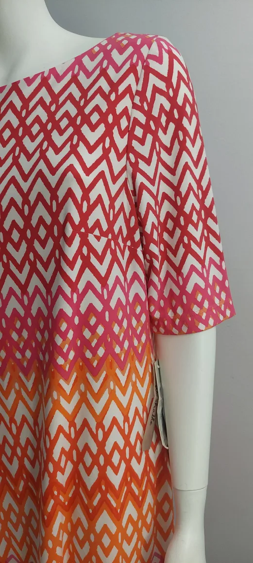 NEW - Eliza J Dress - Orange, Pink, White Pattern image indicator(4)