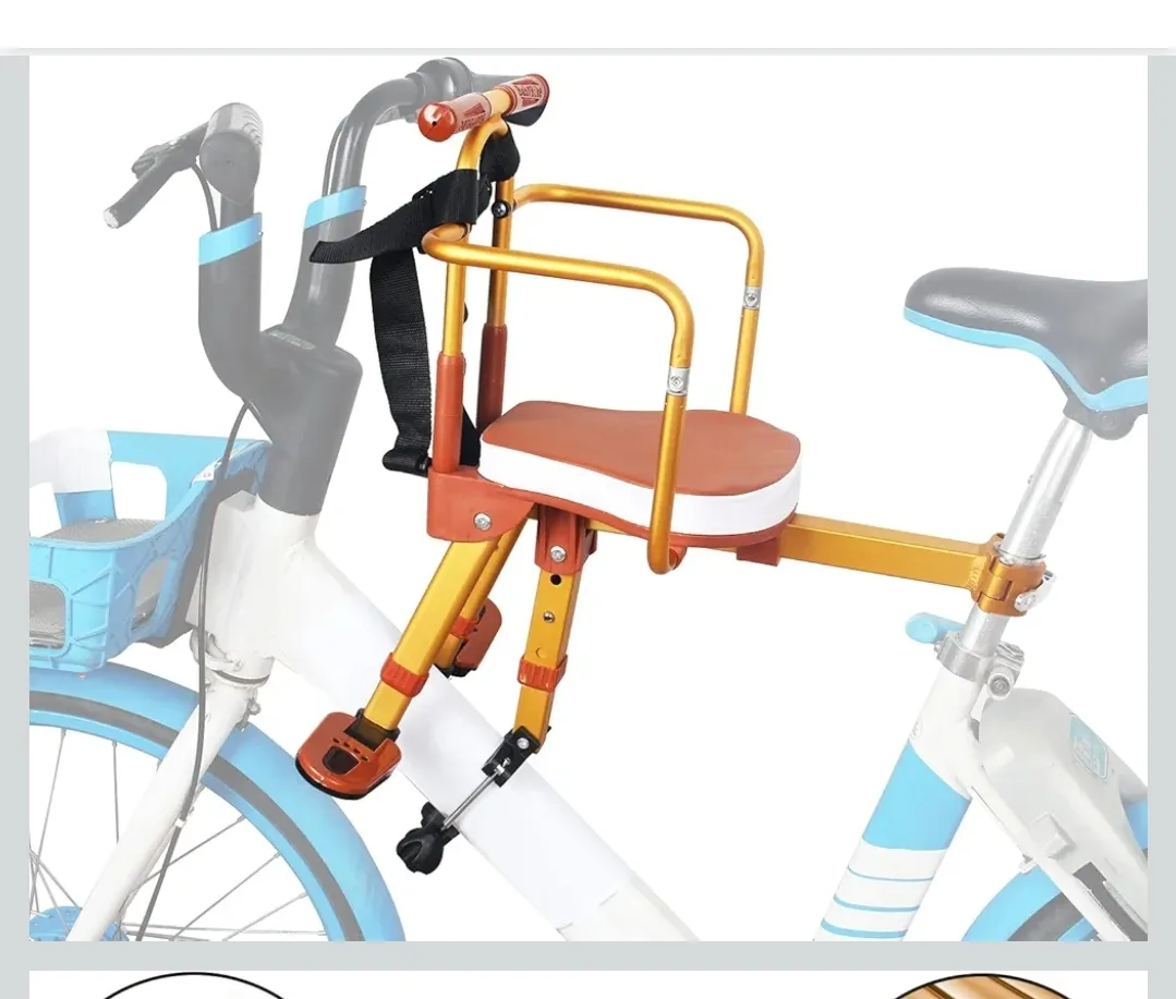 Foldable Front Mount Bike Child Seat thumbnail