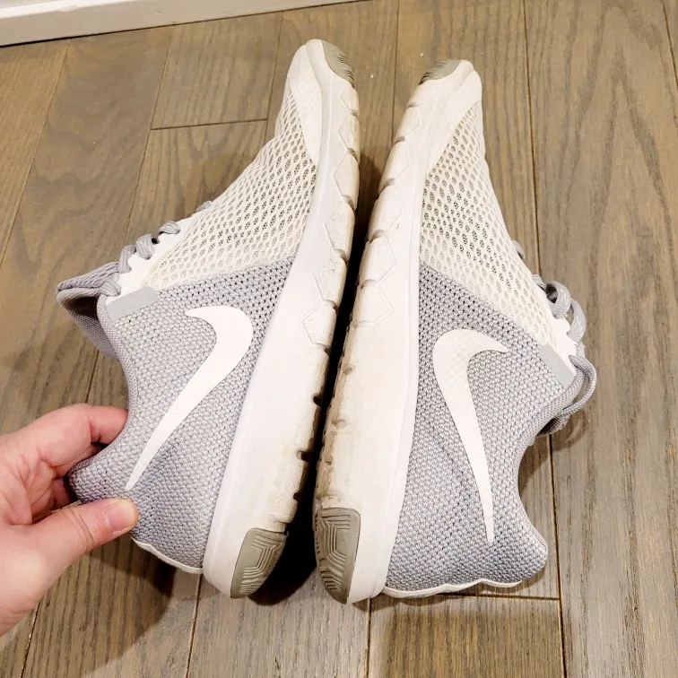 Nike Classic White & Grey Running Shoes  8 US image indicator(9)