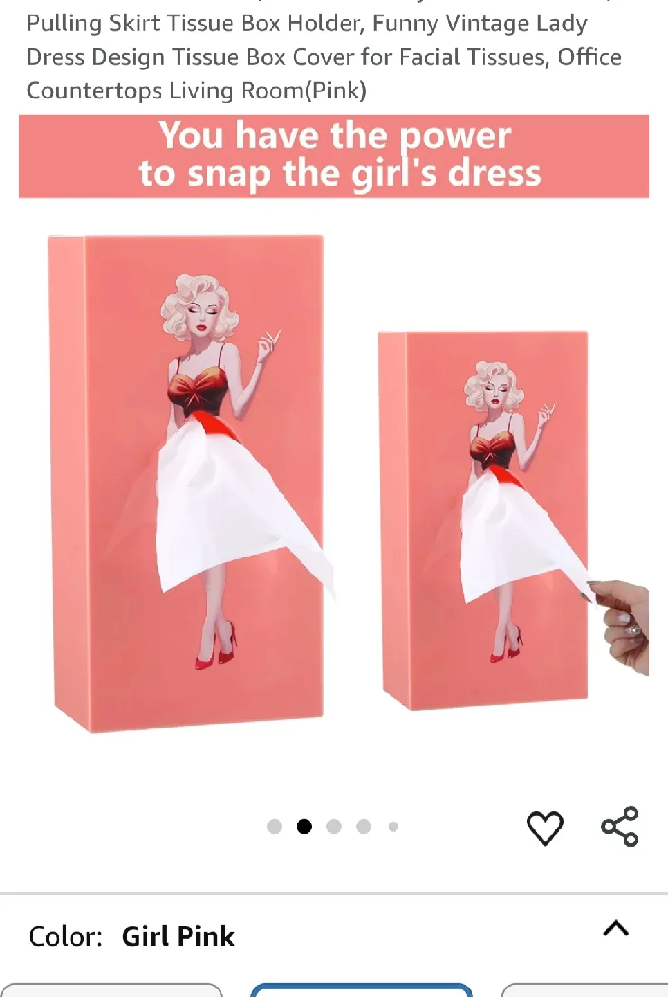 Yuuchoringee Tissue Box - Lavender Lady Skirt Design - Giftable! image indicator(2)