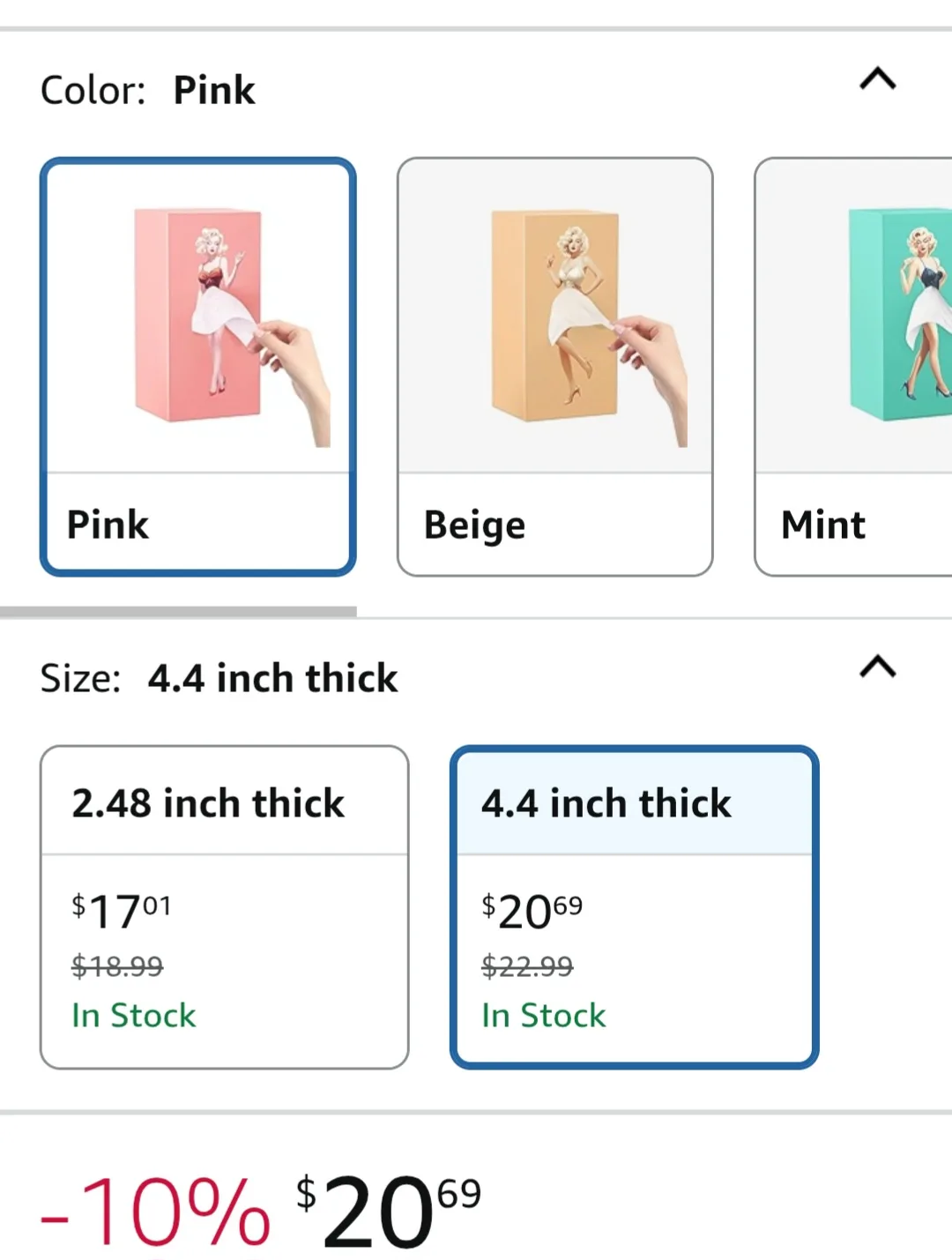 Yuuchoringee Tissue Box - Lavender Lady Skirt Design - Giftable! image indicator(3)