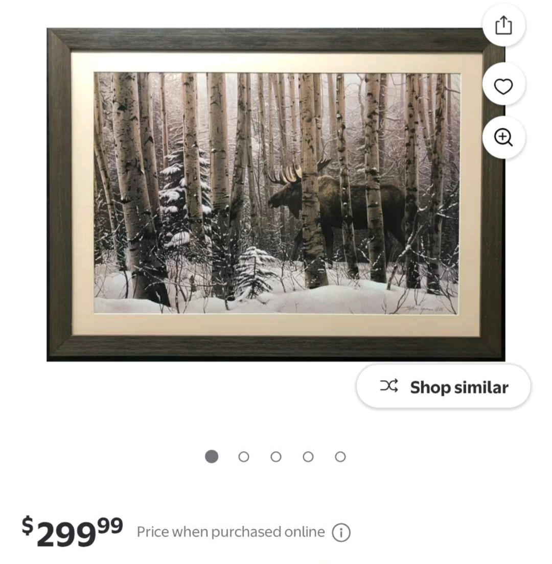 Stephen Lyman "A Walk in the Woods" Framed Art 43" x 31" - photo 5