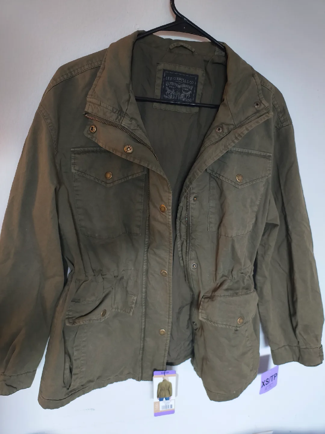 Levi Strauss Olive Green Jacket - Size XS thumbnail