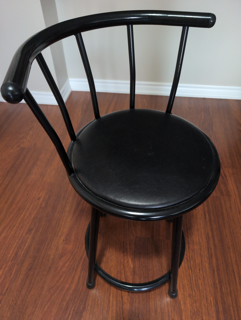 Black Bar Stool - Set of 2