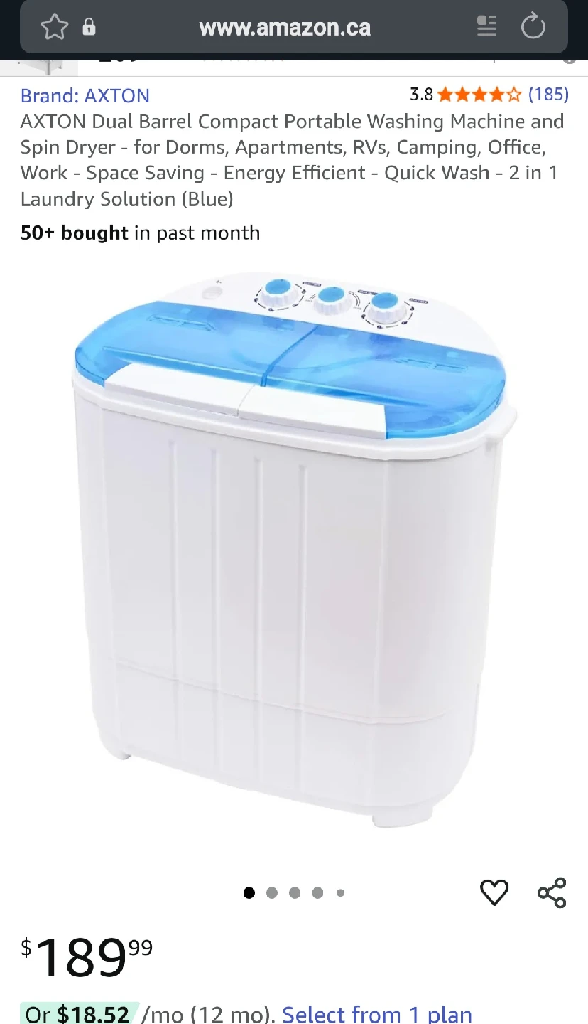 Portable Washing Machine - Twin Basket