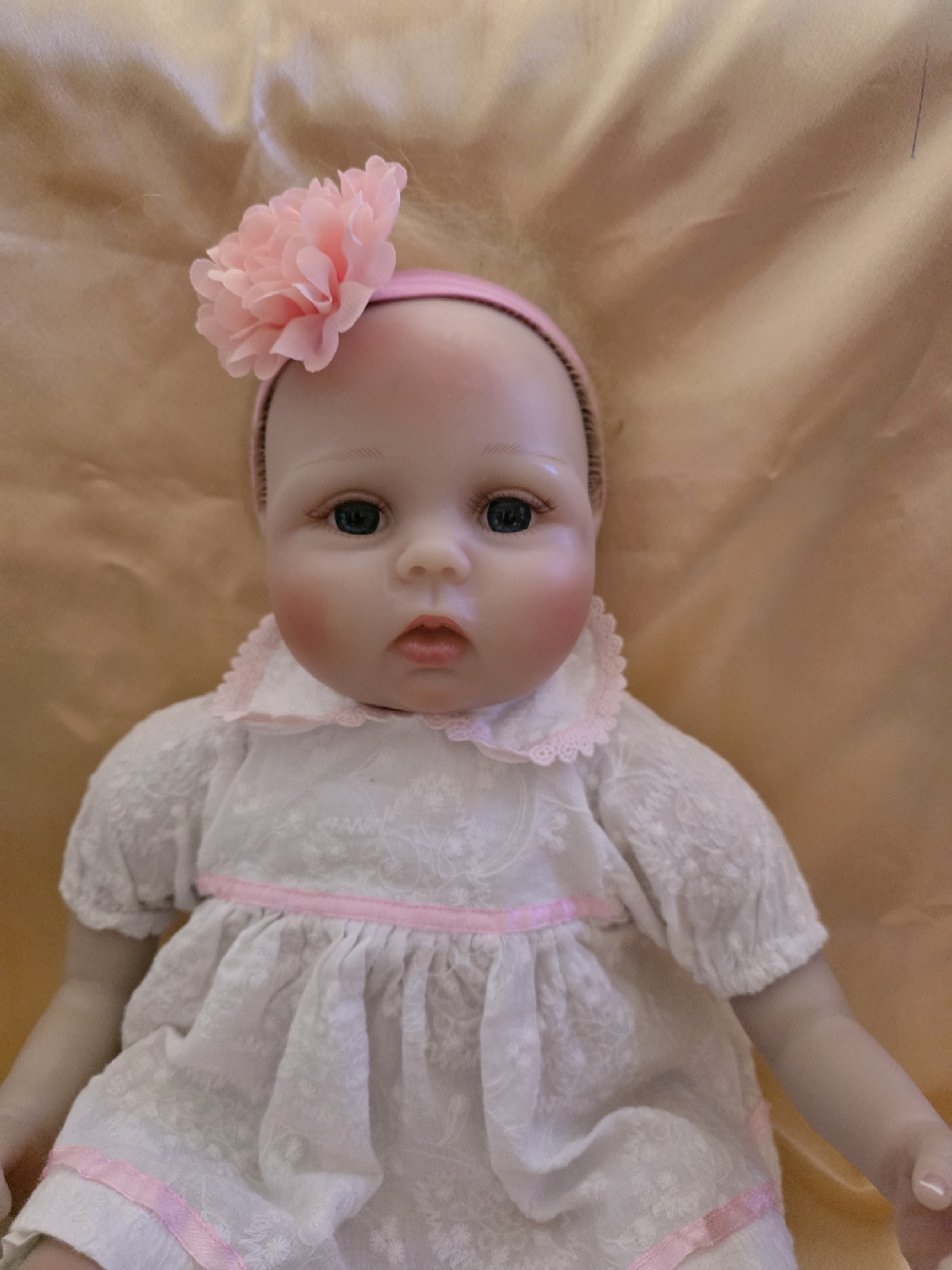 Baby Doll with White Dress & Pink Accents - photo 2