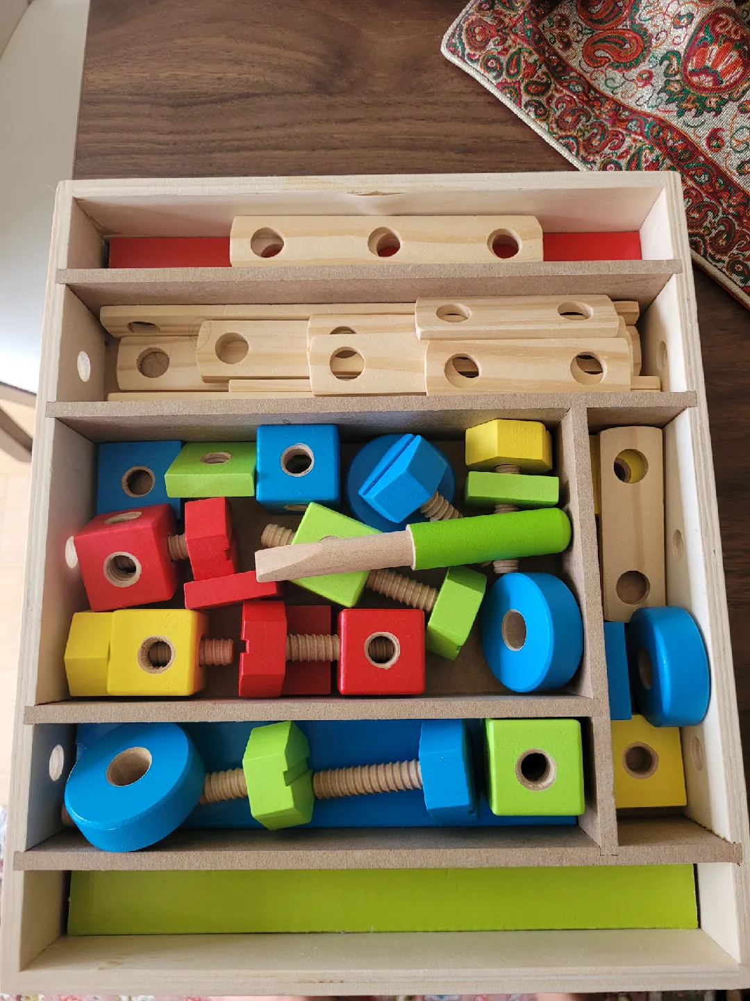 Melissa & Doug Wooden Construction Set - 44 Pieces