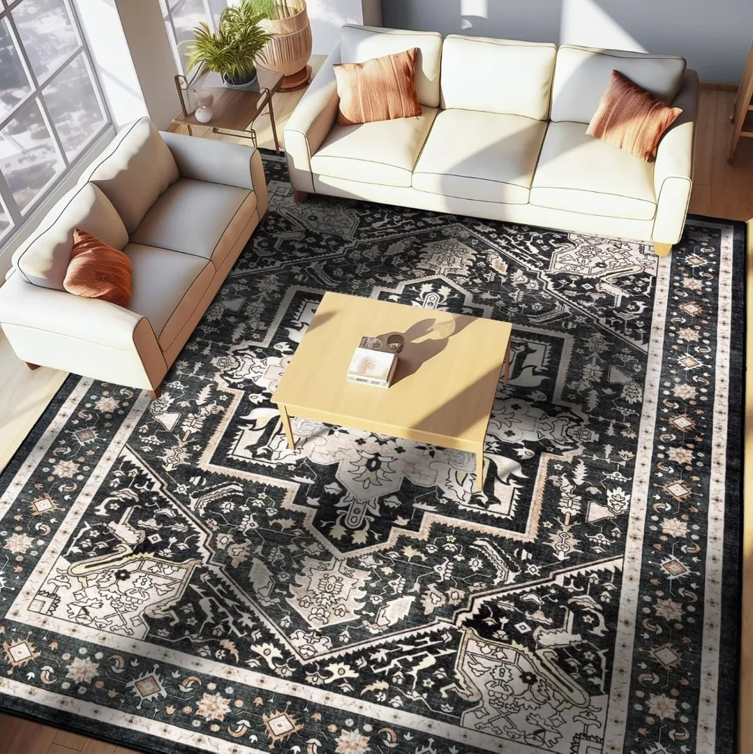 New - Area Rug Non Slip Washable 8x10ft image indicator(3)