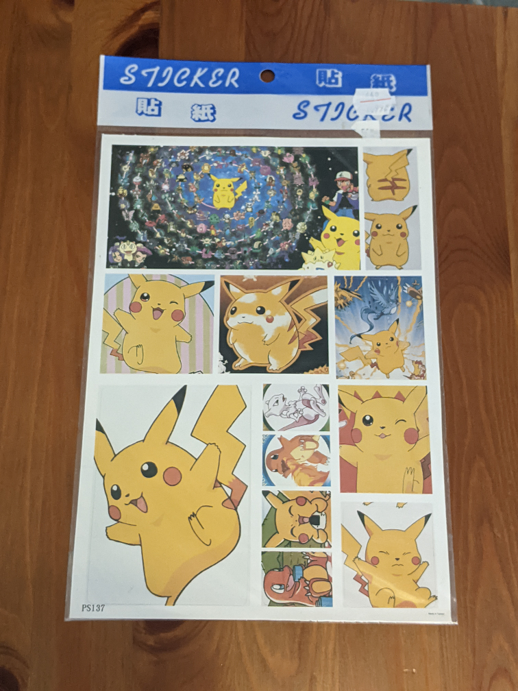 Pokemon Vintage Stickers - Made in Taiwan - photo 2