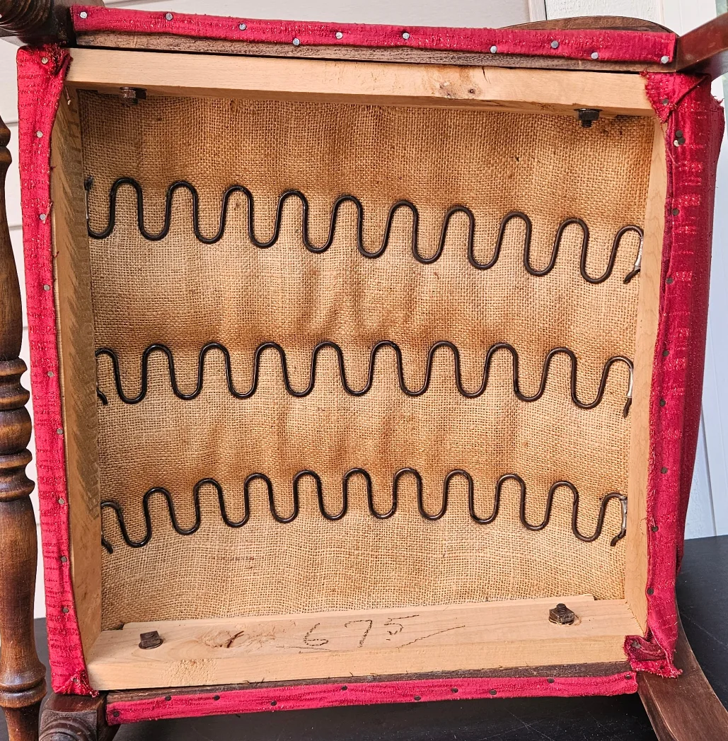 Antique Solid Oak Wooden Chair image indicator(9)