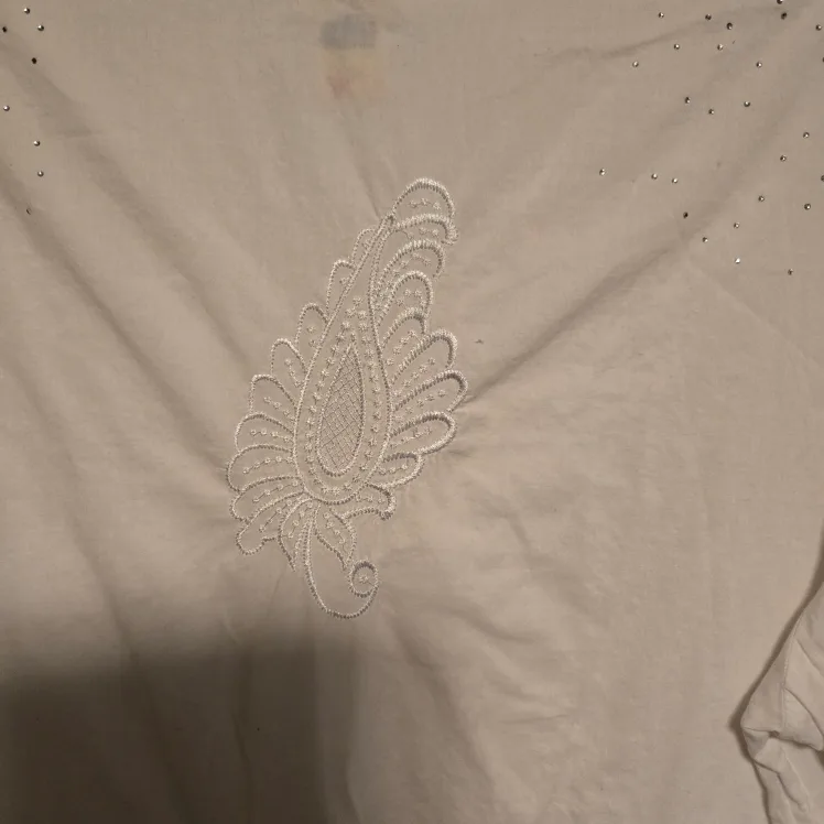 Cherokee White Embellished Tunic - Size XL image indicator(4)