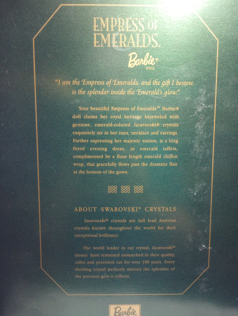 Empress of Emeralds Barbie Doll - Limited Edition - photo 3