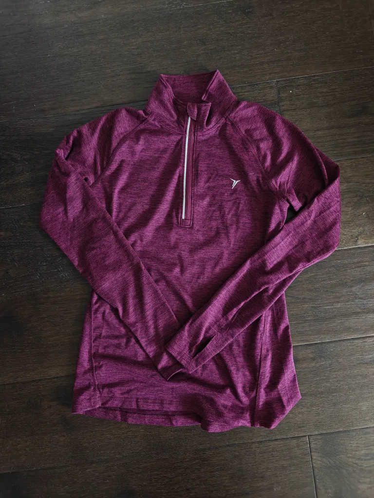 Old Navy Active XS Purple 1/4 Zip Pullover thumbnail