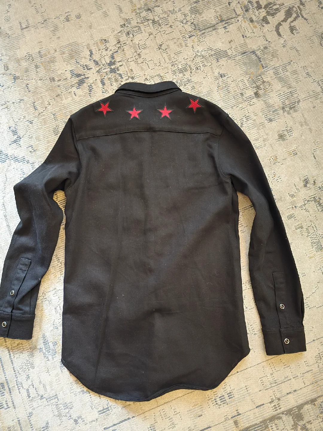 Givenchy Black Star Embroidered Shirt image indicator(3)