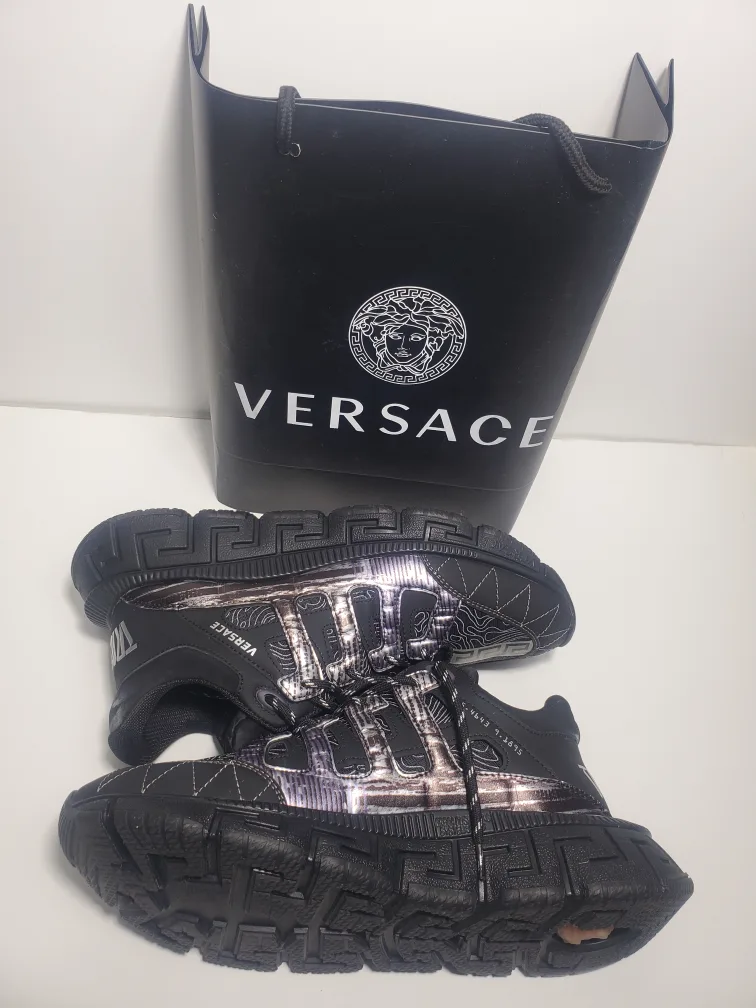 Men’s Versace Trigreca Sneakers BSYF037B Size 43/10 image indicator(6)