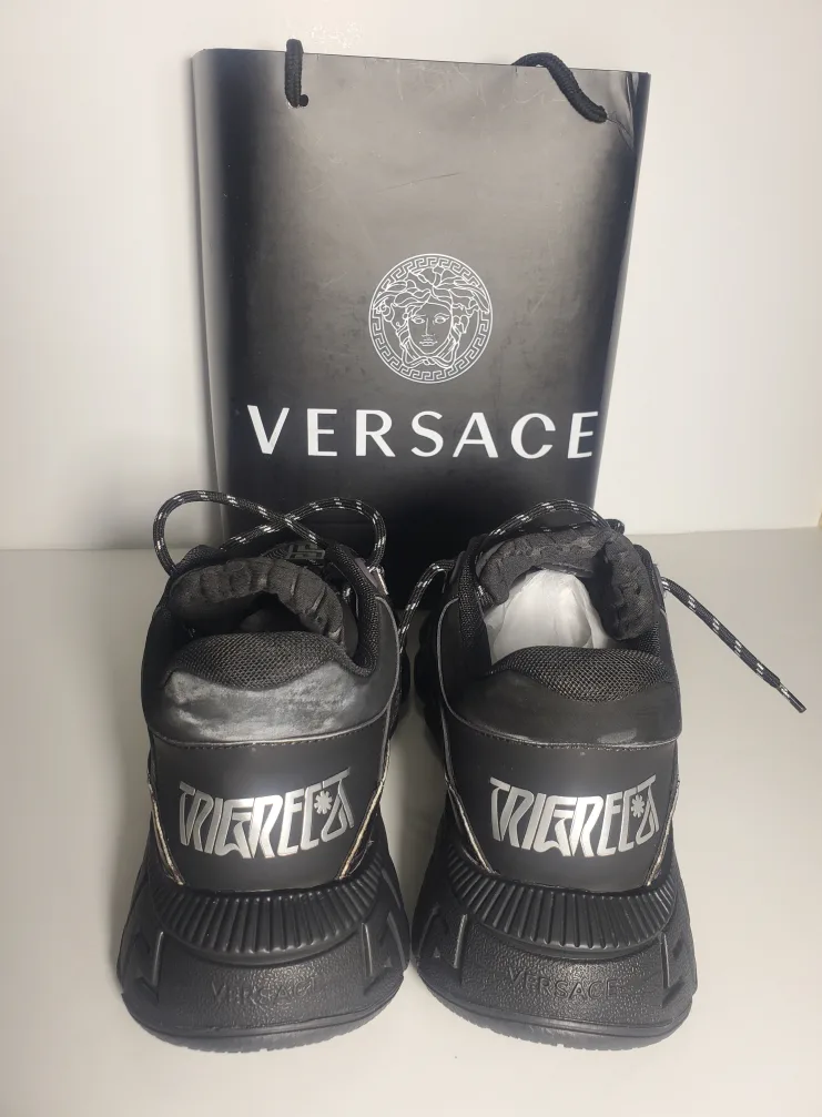 Men’s Versace Trigreca Sneakers BSYF037B Size 43/10 image indicator(8)