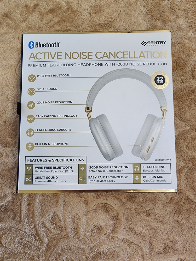 Sentry Active Noise Cancellation Headphones - New - photo 3