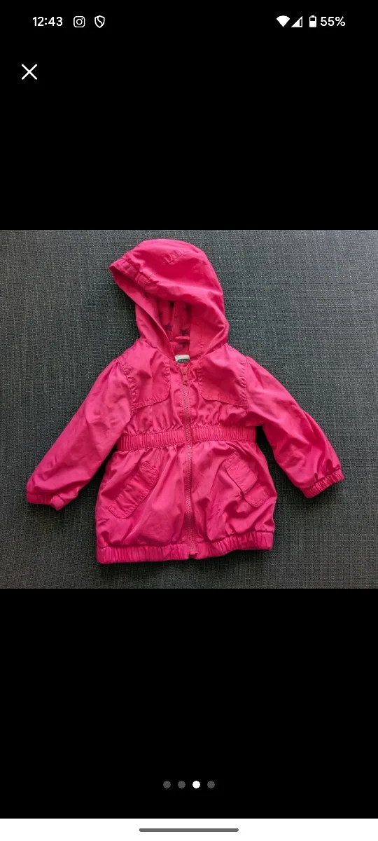 2 Old Navy Toddler Baby Girl's Jackets - Size 12-18M image indicator(2)
