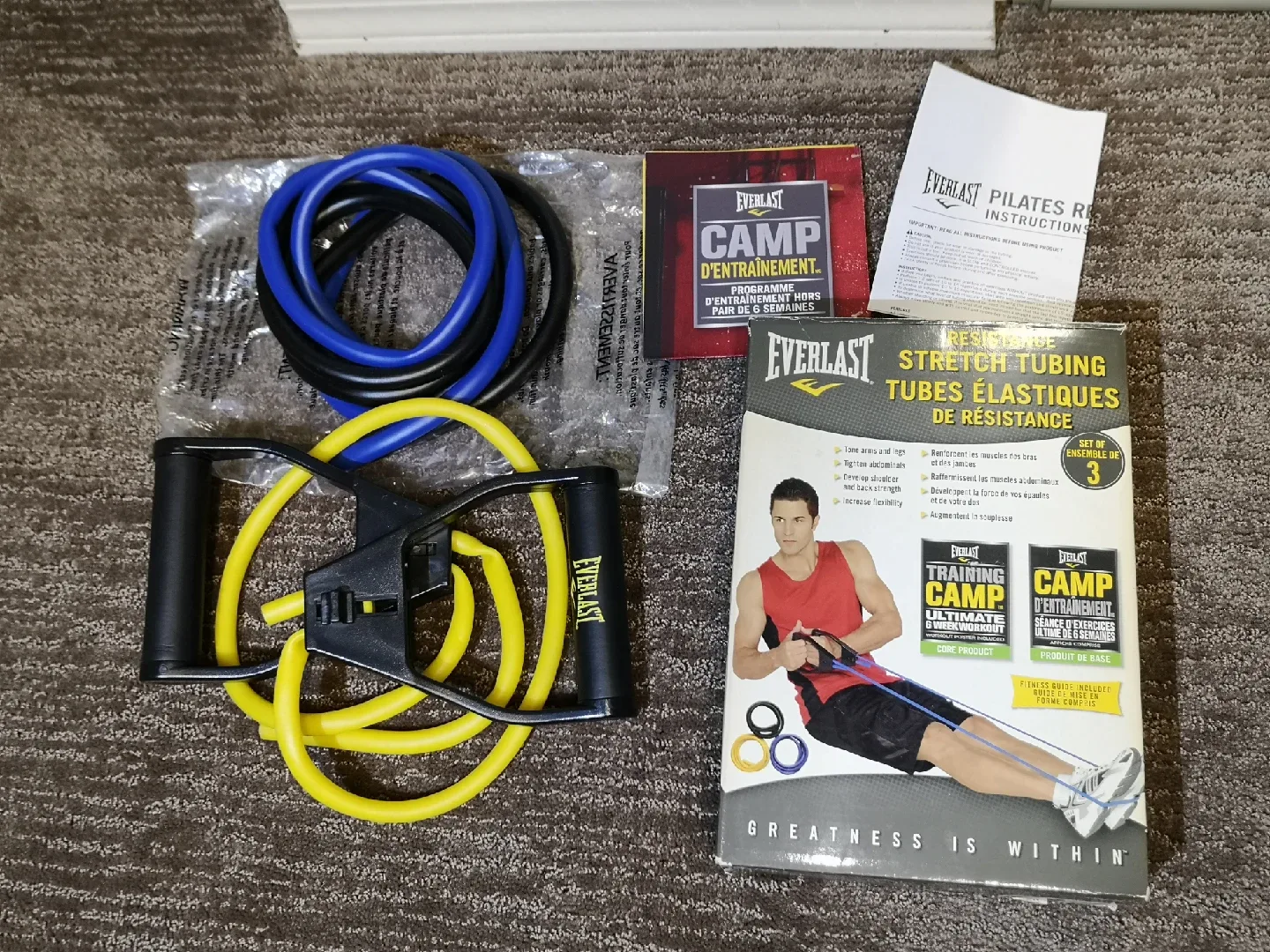 🏆Everlast Resistance Stretch Tubing ~ Home Fitness Workout thumbnail
