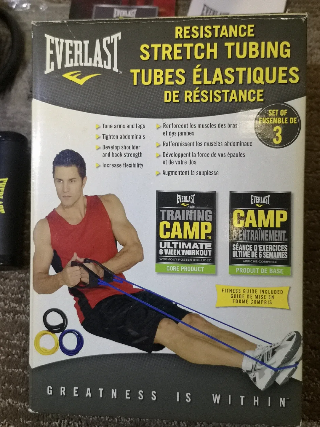 🏆Everlast Resistance Stretch Tubing ~ Home Fitness Workout image indicator(2)